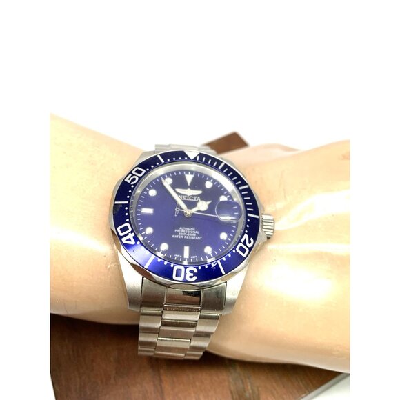 Invicta Men's Watch 9094A Pro Diver Automatic Blue Dial Silver Steel 40mm - Picture 6 of 15